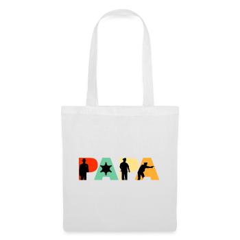 Papa Sheriff Police Officer Law Enforcement Gift - Tote Bag - white - Front