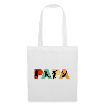 Silhouette rétro de danse de rue Papa Dancer - Sac en tissu - blanc - Devant