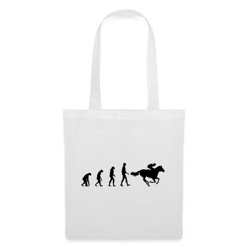 Evolution from man to pro rider - Tote Bag - white - Front