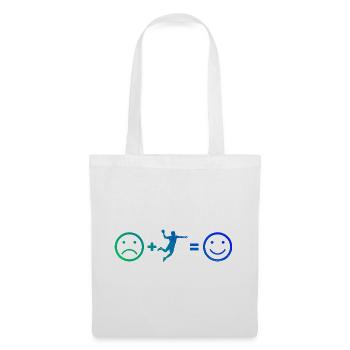 Handballspiel Geschenkidee für der Handballspieler - Stoffbeutel - Weiß - Vorne