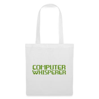 Computer Whisperer lustiges IT-Tech-Geschenk-T-Shirt - Stoffbeutel - Weiß - Vorne