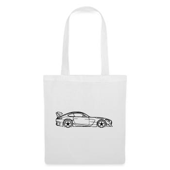 GT Coupé Line Silhouette – Pure Performance Art - Stoffbeutel - Weiß - Vorne