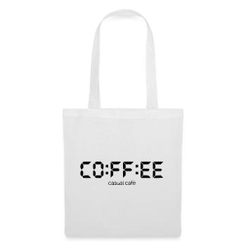 Coffee Time Minimalistischer Vintage-Kaffeeliebhaber - Stoffbeutel - Weiß - Vorne