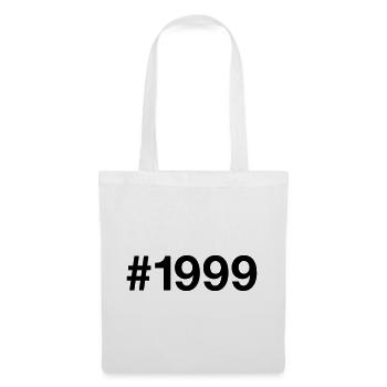 1999 Jahrgang Hashtag 27 Jahre alt 27. Geburtstag - Stoffbeutel - Weiß - Vorne
