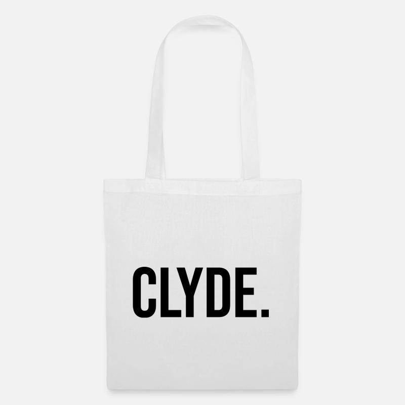 Partnerlook Partner Clyde - schwarz - Stoffbeutel - Weiß