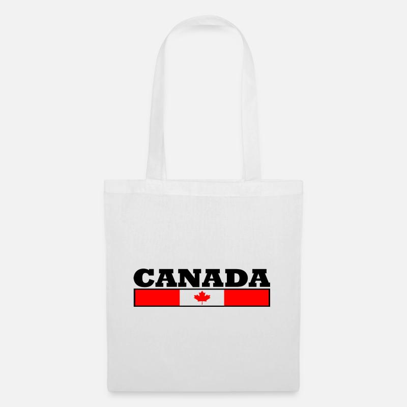 Canada flag - Tote Bag - white