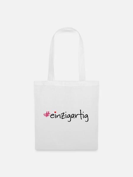 #einzigartig - Stoffbeutel - Weiß