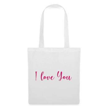VALENTINE'S DAY. Bachelorette party. I LOVE YOU. I LOVE YOU. LOVE - Tote Bag - white - Front