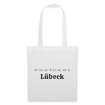 Lübeck coordinates - Tote Bag - white - Front