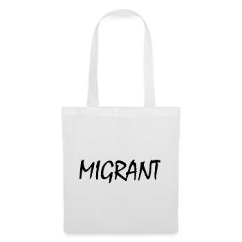 Migrant - Sac en tissu - blanc - Devant