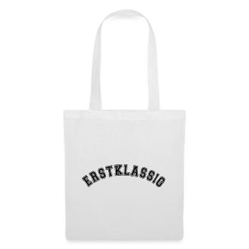 Erstklassig Einschulung, Schulstart, schulkind - Stoffbeutel - Weiß - Vorne