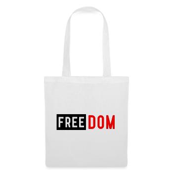 Chemise de la liberté | T-shirt patriotique et inspirant - Sac en tissu - blanc - Devant