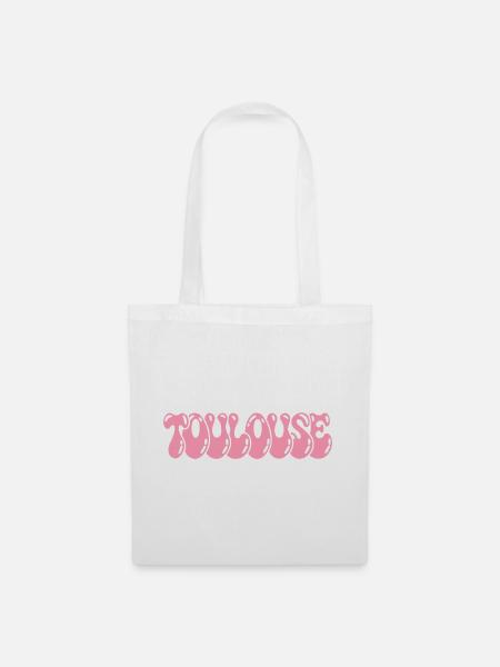 Toulouse-Rosa Blase - Stoffbeutel - Weiß