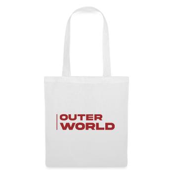 Outer World Retro Typo - Stoffbeutel - Weiß - Vorne
