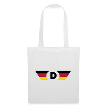 deutschland flagge / Symbol top - Stoffbeutel - Weiß - Vorne
