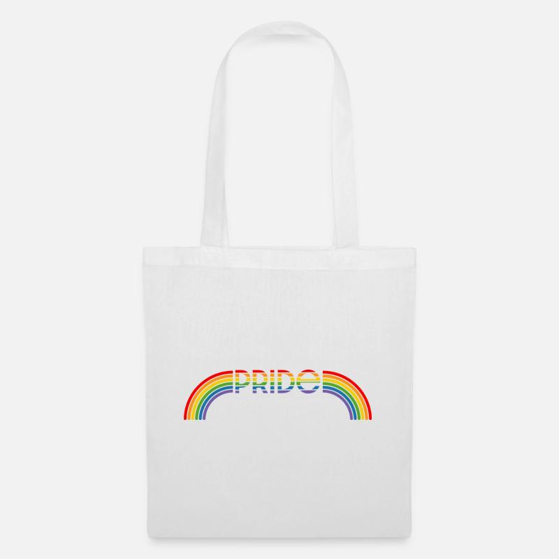 LGBT lgbtqi queer Regenbogen pride - Stoffbeutel - Weiß