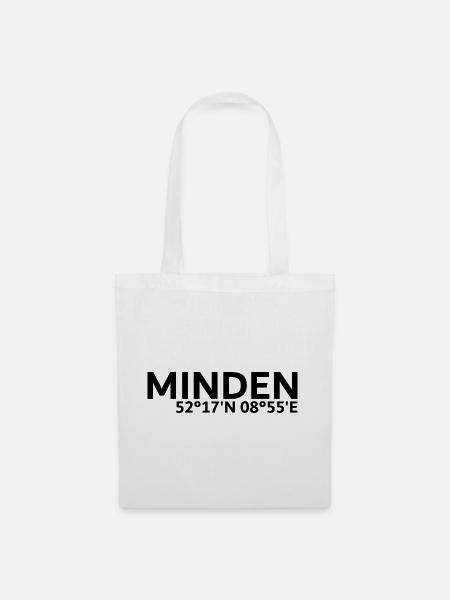 Minden Koordinaten - Stoffbeutel - Weiß