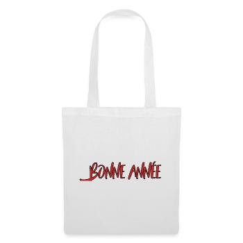 BONNE ANNEE. SAINT SYLVESTRE. NOUVELLE ANNÉE - Sac en tissu - blanc - Devant
