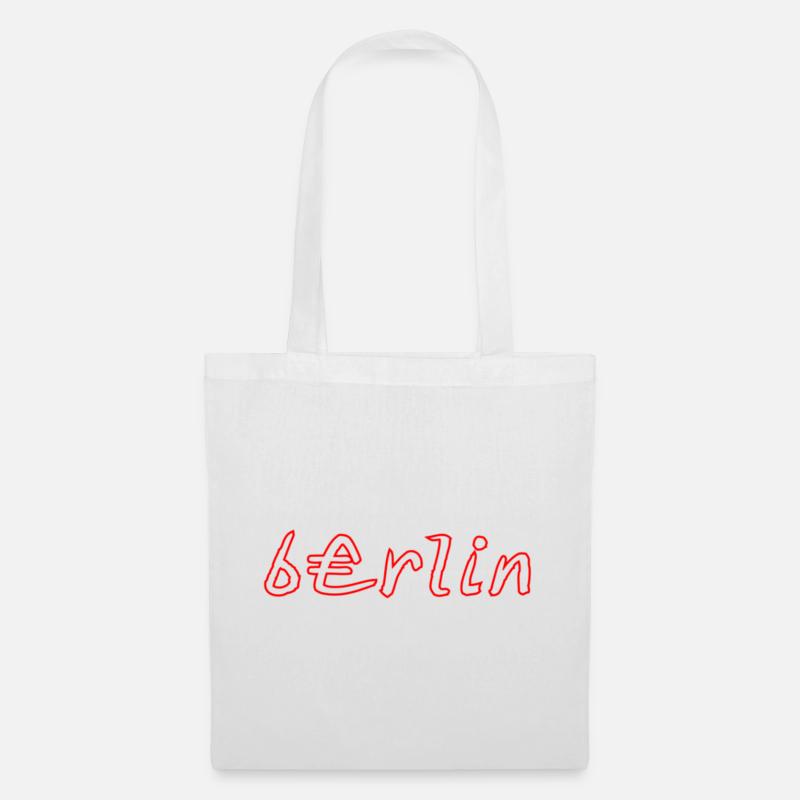 Style graffiti néon de Berlin - Sac en tissu - blanc