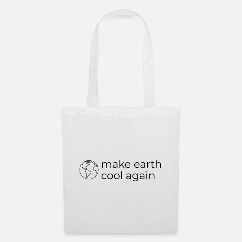 Make Earth Cool Again - Umwelt- und Klimaschutz - Stoffbeutel - Weiß