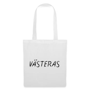 Västeras Suede Style Grunge Black Brush - Tote Bag - white - Front