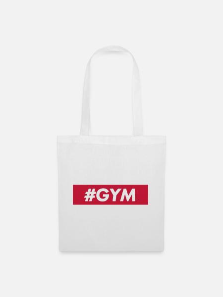 #GYM - Stoffbeutel - Weiß