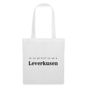 Coordonnées Leverkusen - Sac en tissu - blanc - Devant