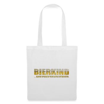 BIERKIND SW - Stoffbeutel - Weiß - Vorne