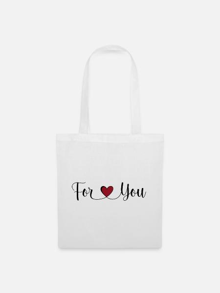 For you - Stoffbeutel - Weiß