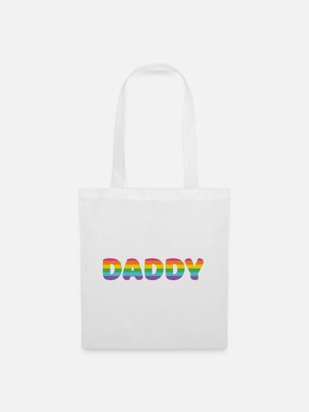 LGBTQ+ Papa - Stoffbeutel - Weiß