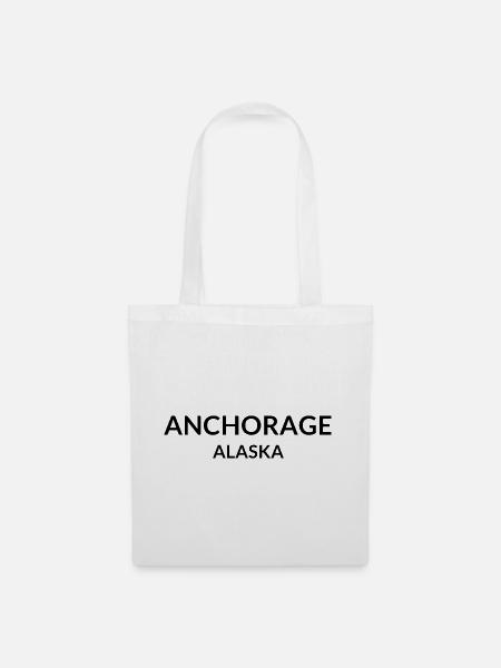 Anchorage Alaska USA - Stoffbeutel - Weiß