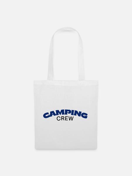 Camping Crew - Stoffbeutel - Weiß