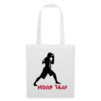 Muay Thai - Stoffbeutel - Weiß - Vorne