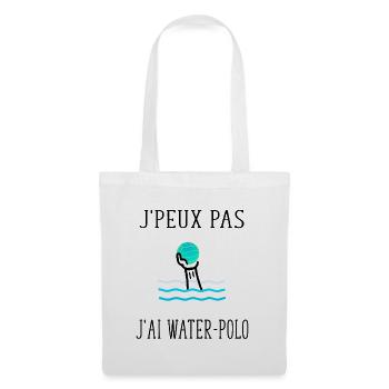 j' peux pas j'ai water-polo - Sac en tissu - blanc - Devant