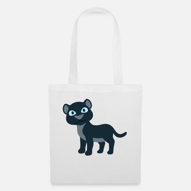 Panther - Stoffbeutel - Weiß