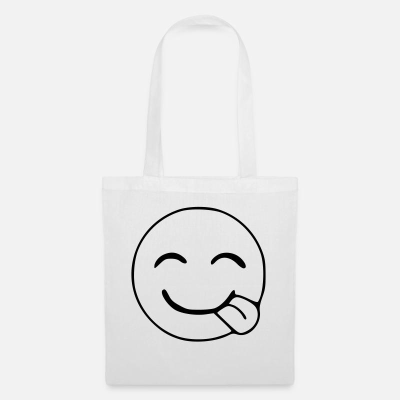 Emoji Hunger Sketch Black - Tote Bag - white