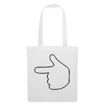 Emoji Show Left Sketch Black - Tote Bag - white - Front