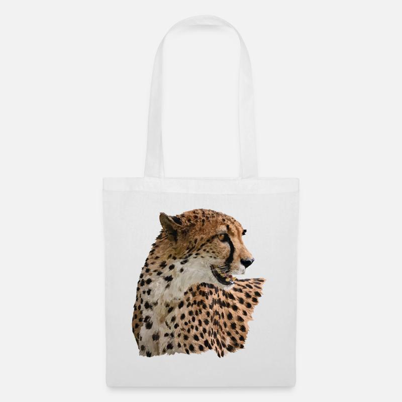 Gepard - Stoffbeutel - Weiß