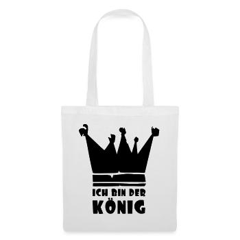ich bin der König - Stoffbeutel - Weiß - Vorne