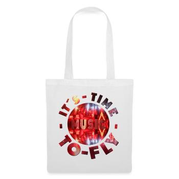 Neon music design with dance atmosphere party - Tote Bag - white - Front