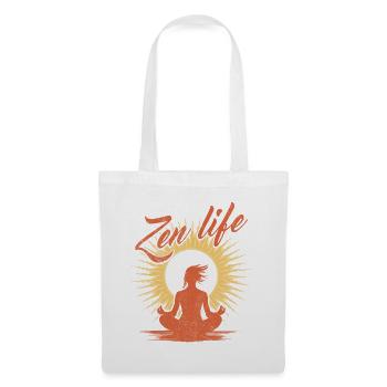 Yoga Zen Life - The well-being of meditation - Tote Bag - white - Front