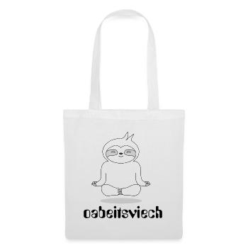 SLOTH - Oabeitsviech - Workhorse, Puns - Tote Bag - white - Front