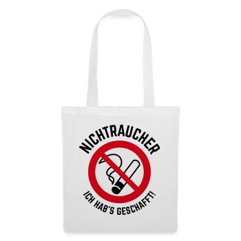 Nichtraucher – Ich Hab’s Geschafft! (3C / B) - Stoffbeutel - Weiß - Vorne