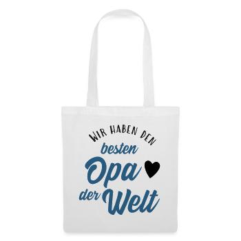 Wir haben den besten Opa der Welt - Stoffbeutel - Weiß - Vorne