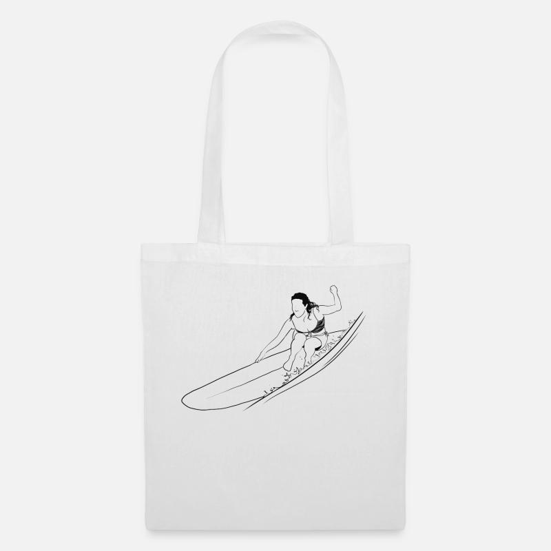 Surfgirl - Stoffbeutel - Weiß