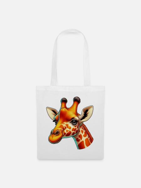 Giraffe - Stoffbeutel - Weiß