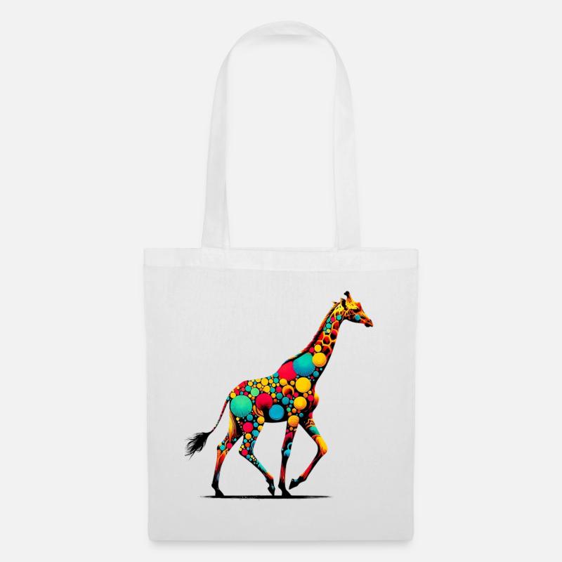 Giraffe - Stoffbeutel - Weiß