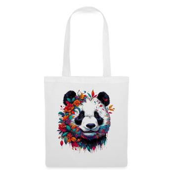 Panda - Stoffbeutel - Weiß - Vorne
