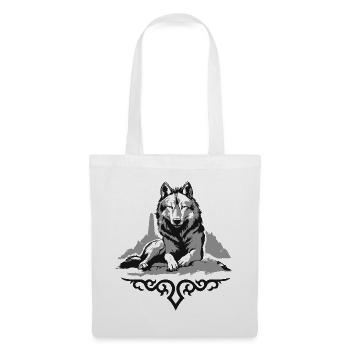 Wolf des Kaukasus - Stoffbeutel - Weiß - Vorne