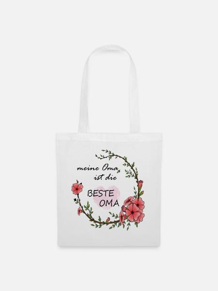 meine Oma ist die beste Oma - Stoffbeutel - Weiß